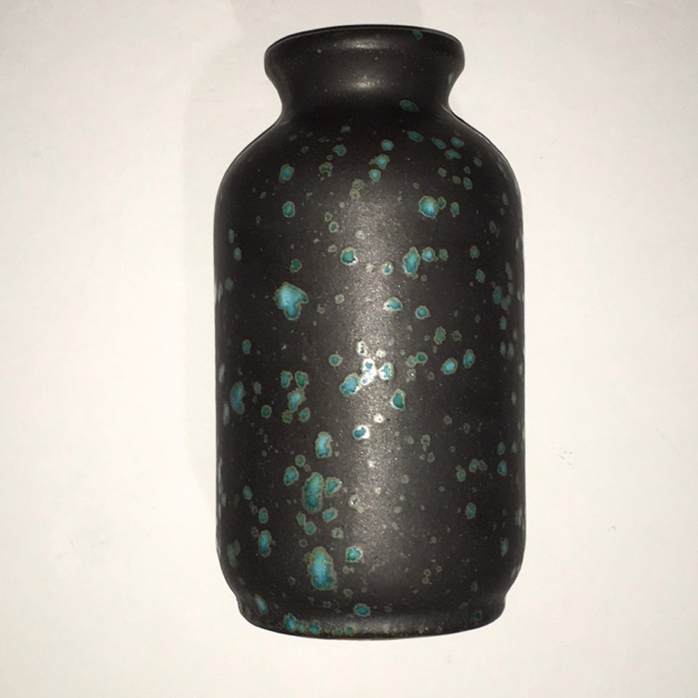 Nate Bermuda Grey and Teal Splatter Stonware